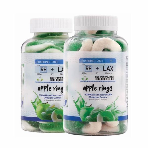 Apple Rings broad spectrum cbd gummies 800mg 1200mg