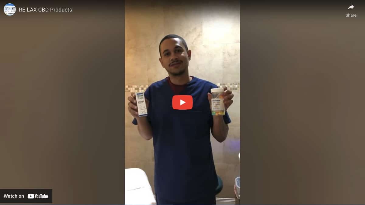 relax cbd products review massage therapist tension stress anxiety relief